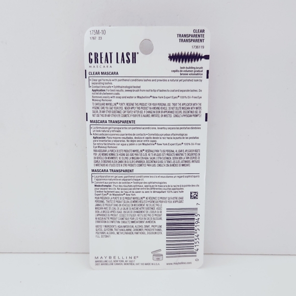 ⭐4/$15 Maybelline Great Lash Clear Mascara Clear (For Lash and Brow) - Picture 2 of 9